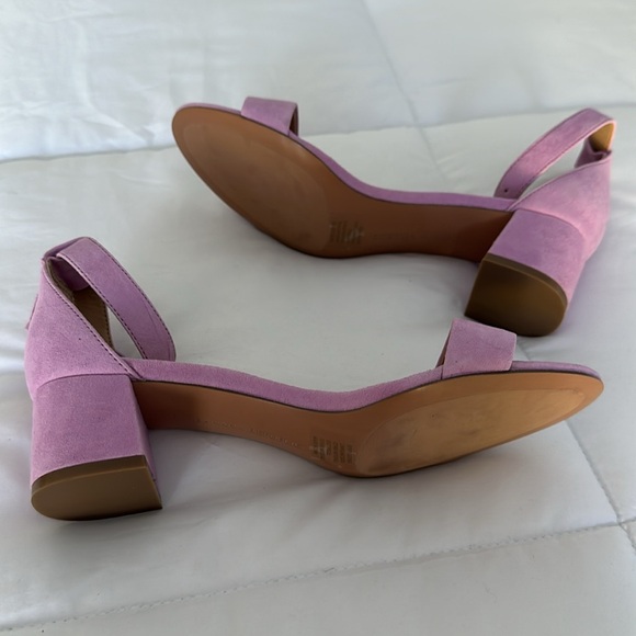 Banana Republic Lilac Suede Block Heeled Sandal - Picture 6 of 10